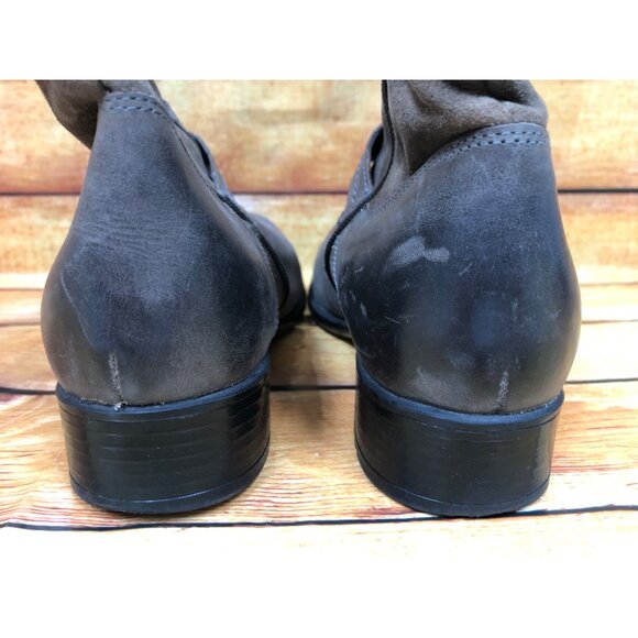 Clarks Bendables Plaza Terrier Brown Leather Boots Womens 7.5 M (s6b) - Picture 9 of 10